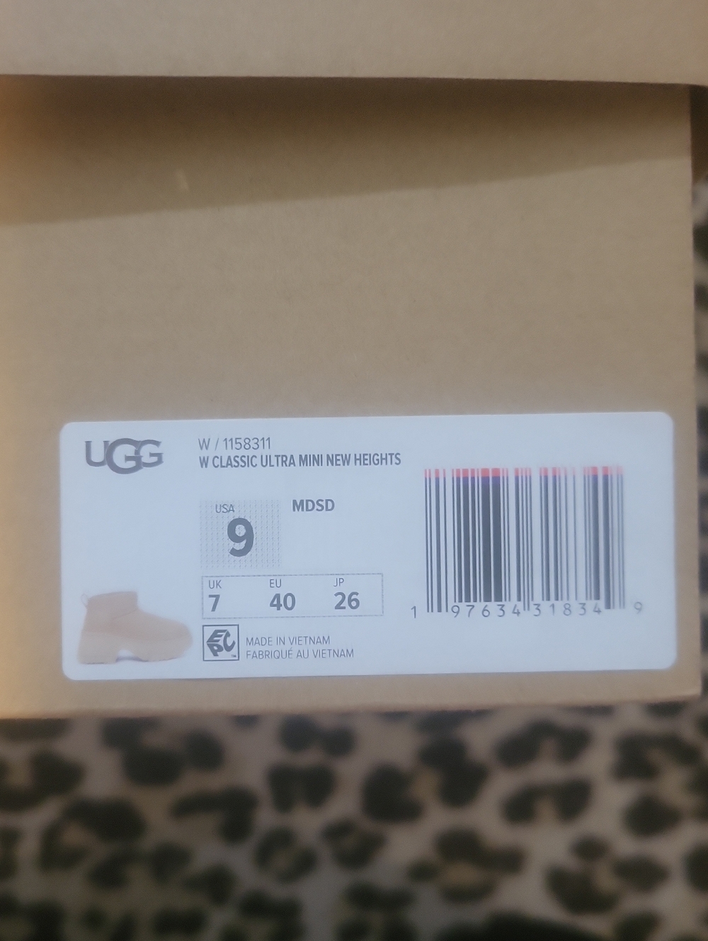 ⭐️NEW!⭐️ UGG Classic Ultra Mini New Heights Platform Boot - Mustard Seed - Picture 9 of 9